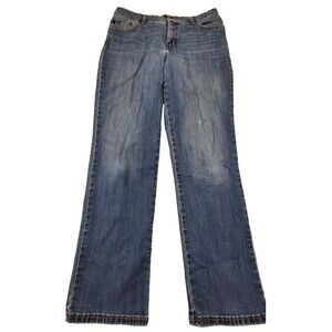 Lee Womens Straight Leg Jeans Waist 31 Light Wash Mid Rise Denim Pants